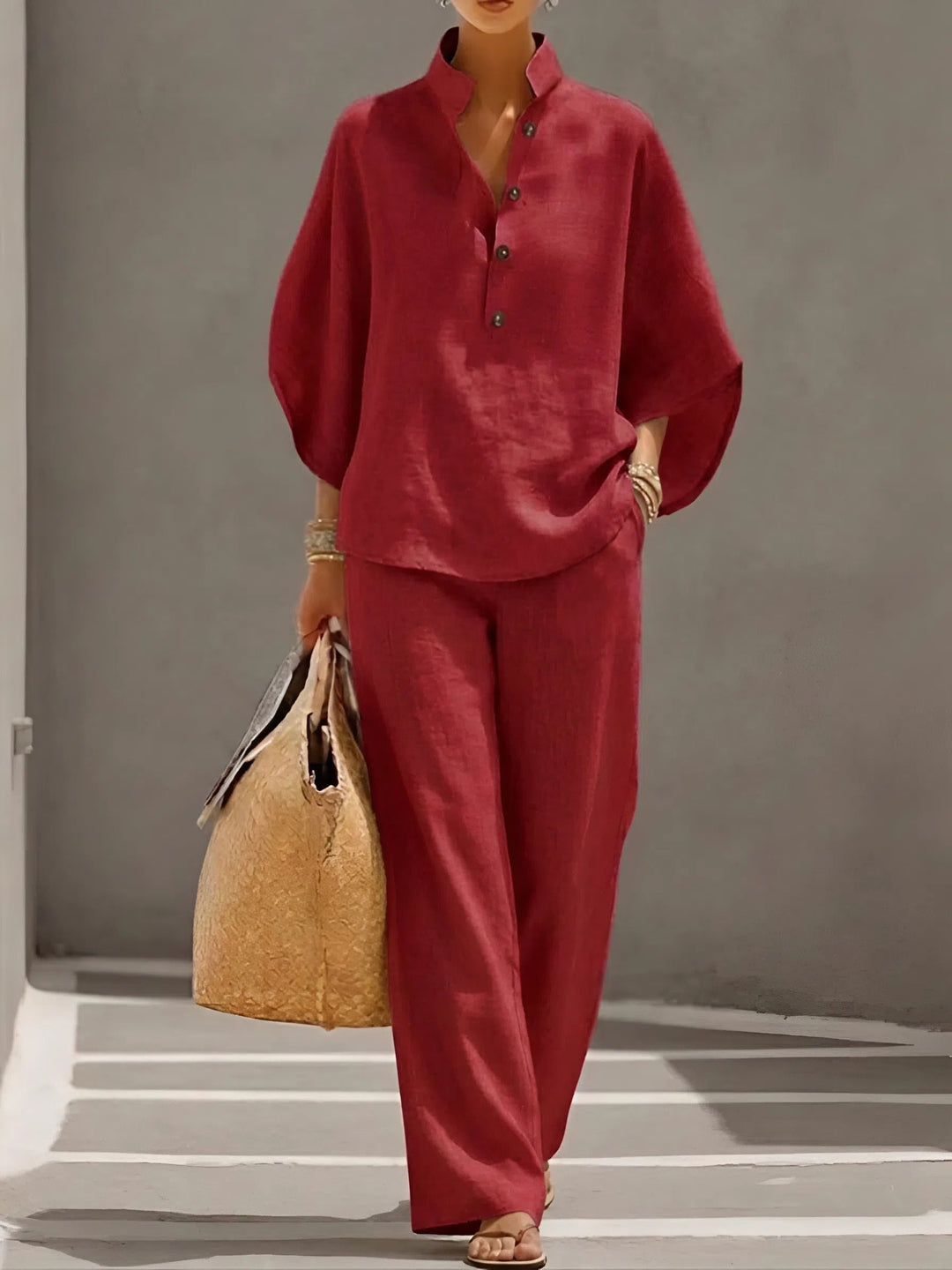 Susan – Linen Cotton Two-Piece Set