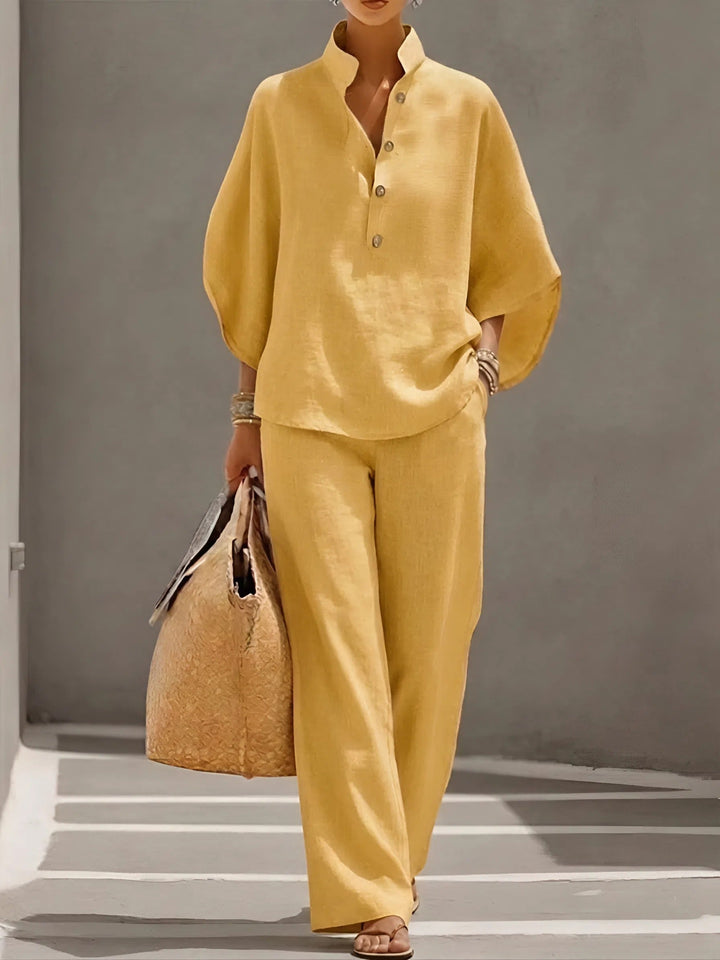 Susan – Linen Cotton Two-Piece Set