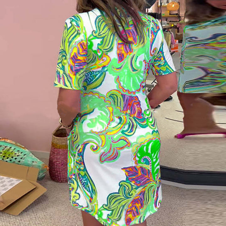 MARLENE – PRINTED MIDI DRESS