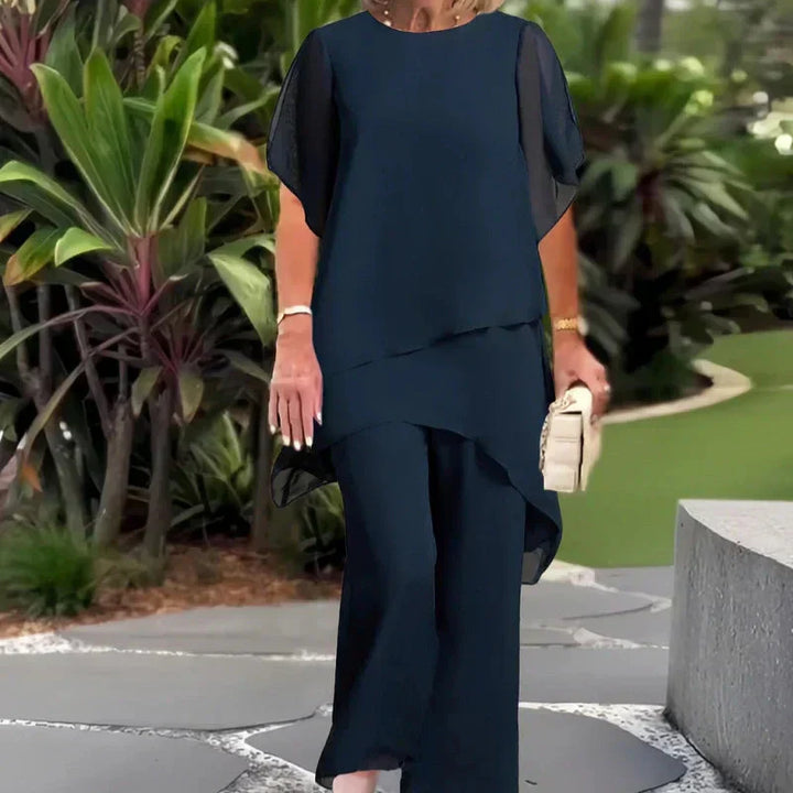 FREYA – DRAPED WIDE-LEG TROUSER SET