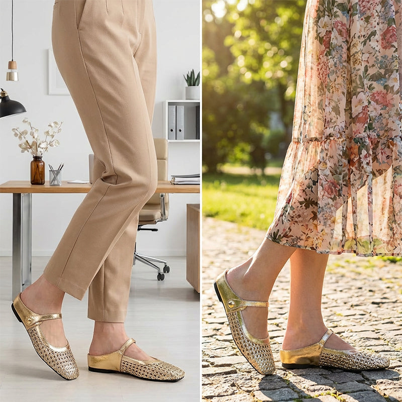 Dorello | Square-Toe Mary Jane Mules