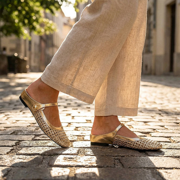 Dorello | Square-Toe Mary Jane Mules