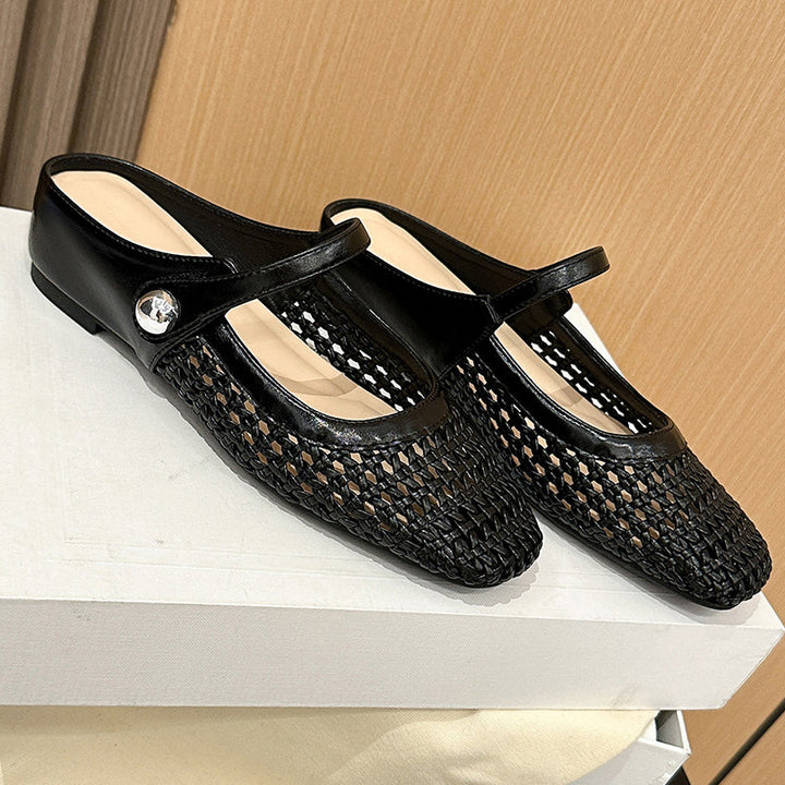 Dorello | Square-Toe Mary Jane Mules